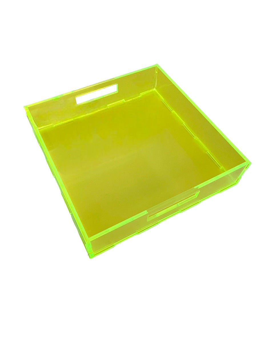 Acrylic Tray with Papel Picado Insert - Small