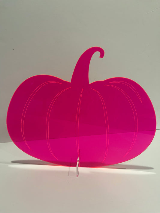 Acrylic Pumpkin Stand Up Large