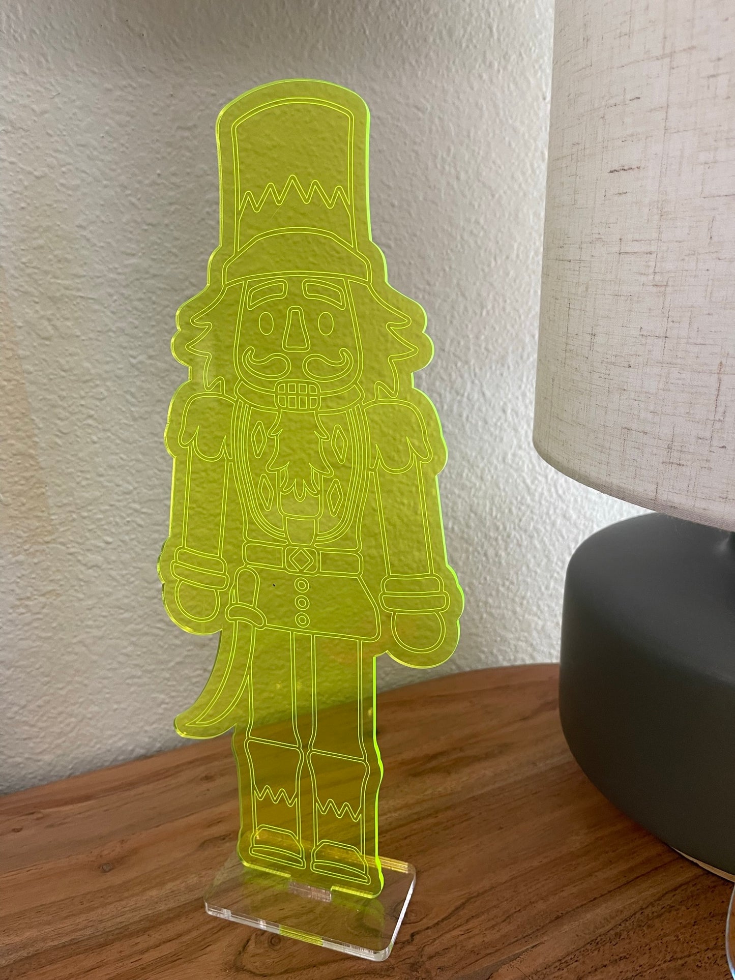 Acrylic Nutcracker Stand Up - 12"