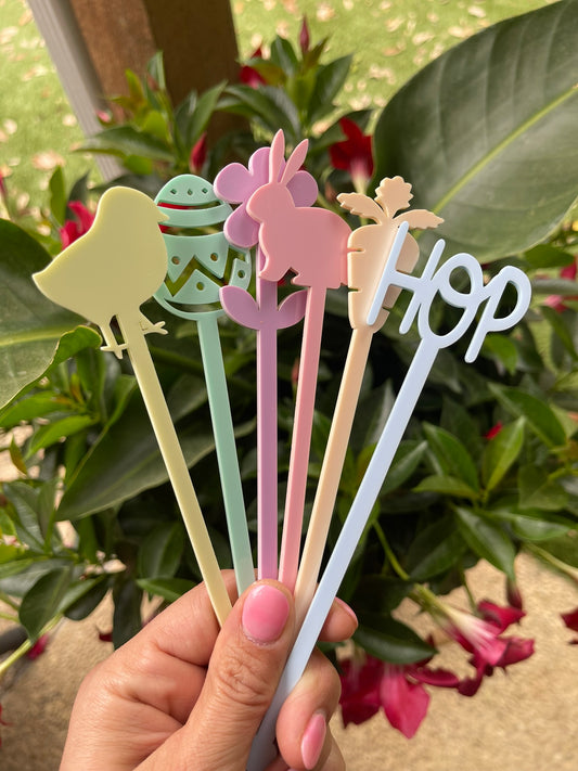 Easter Swizzle Sticks