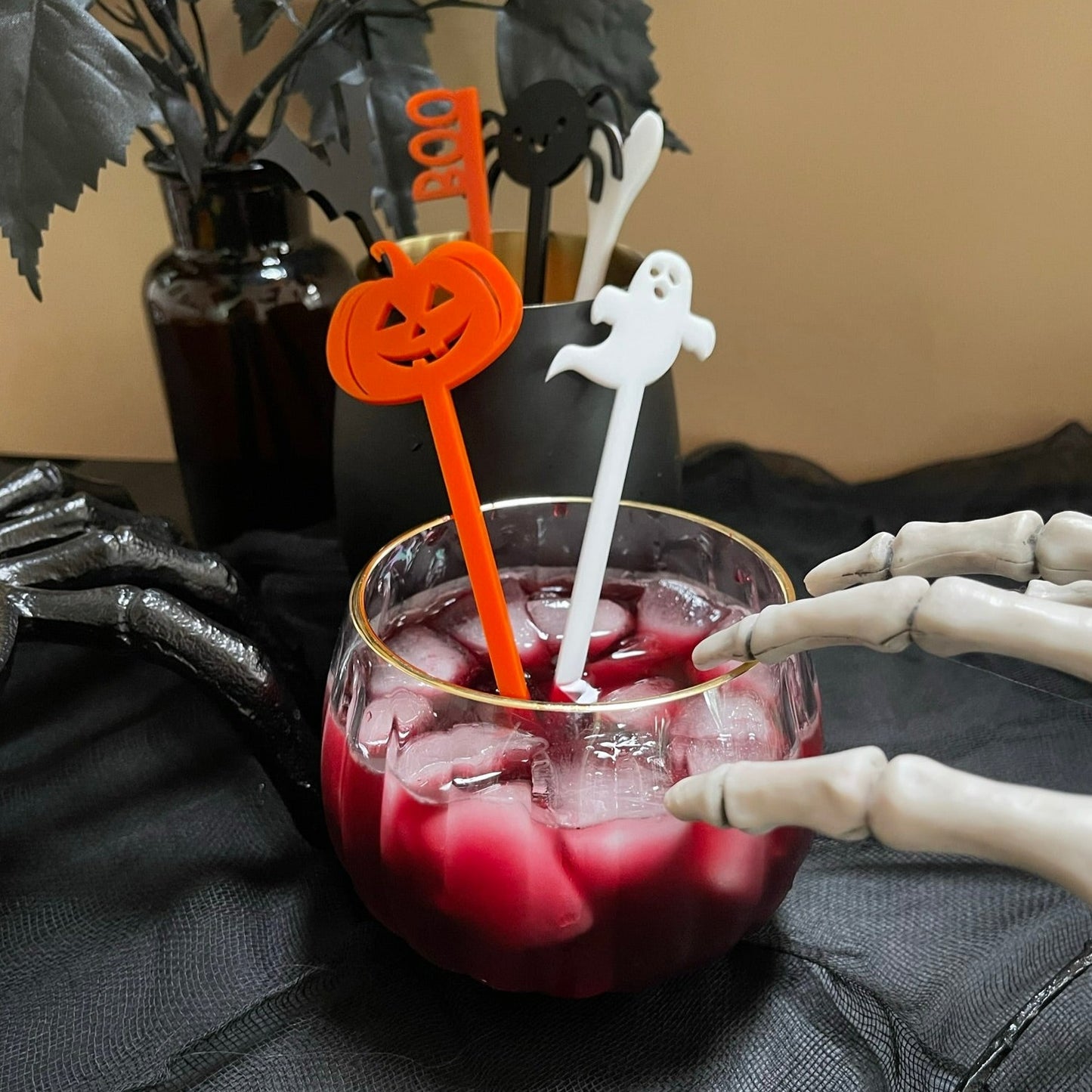 Modern Halloween Swizzle Sticks